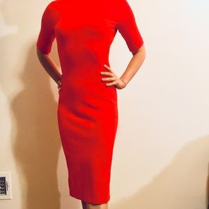 Zara red dress